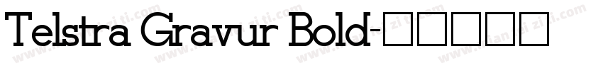 Telstra Gravur Bold字体转换